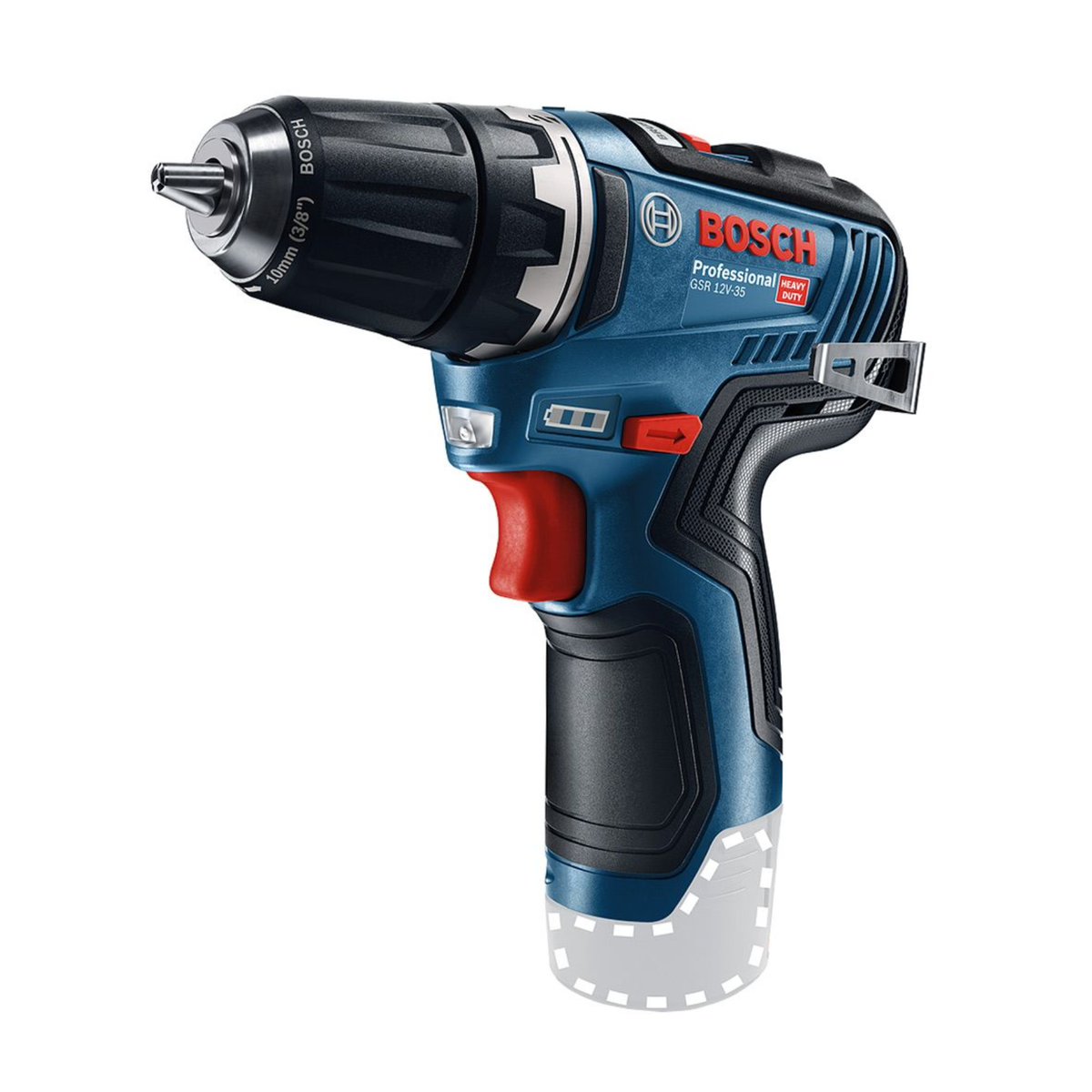 Bosch cordless drill on a white background