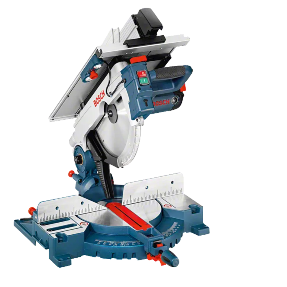 Bosch circular saw on a white background