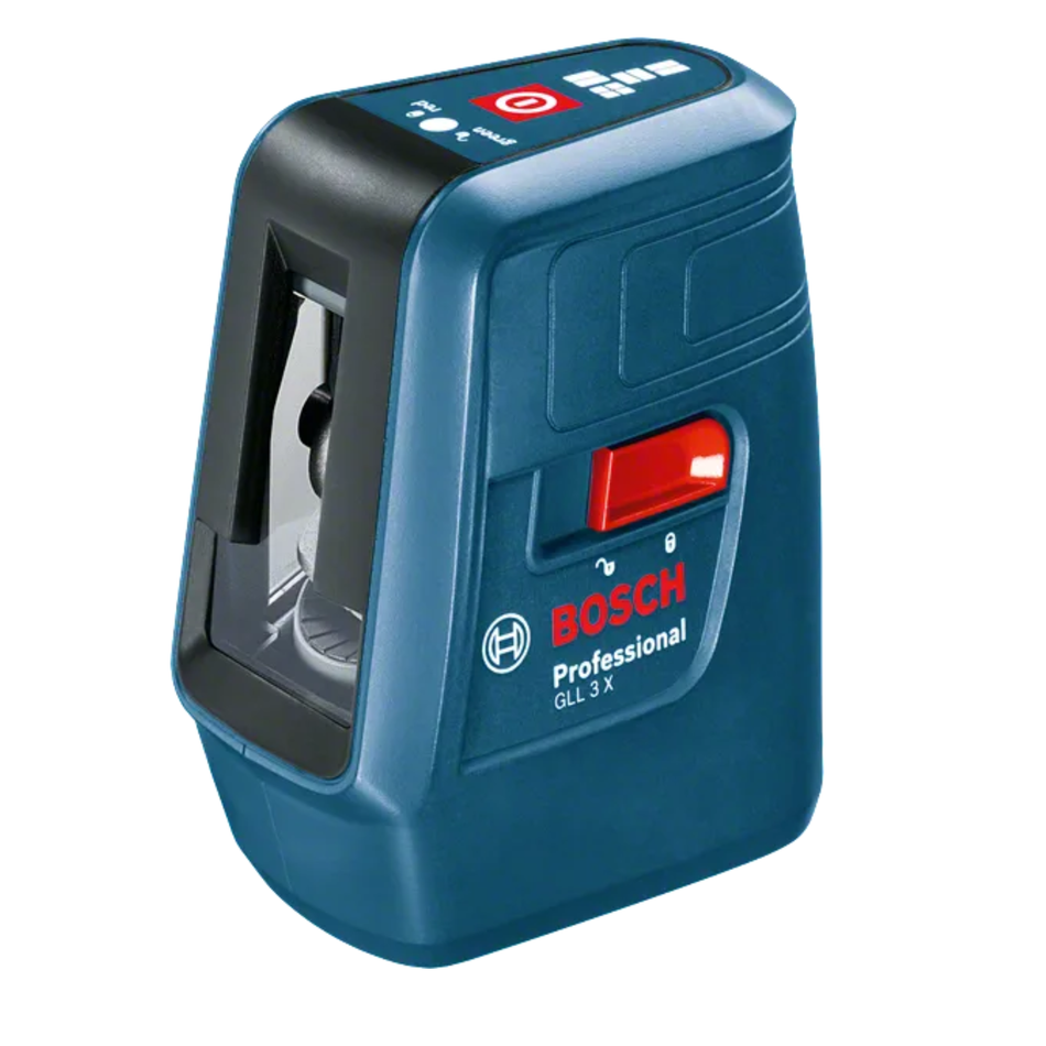 Bosch GLL 3X laser level on a white background
