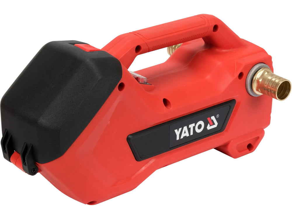 Red and black Yato pressure washer on a white background