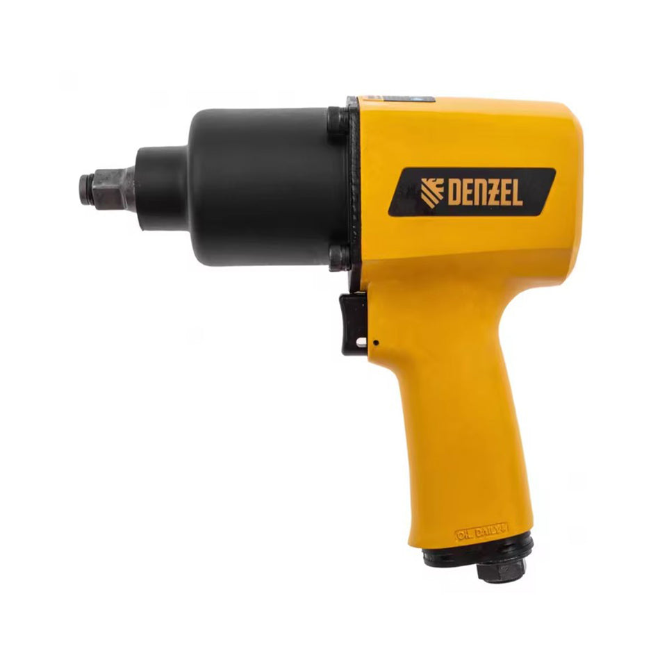 Yellow Denzel impact wrench on a white background
