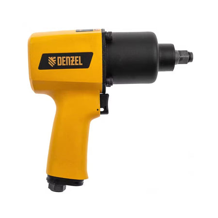 Yellow Denzel impact wrench on a white background