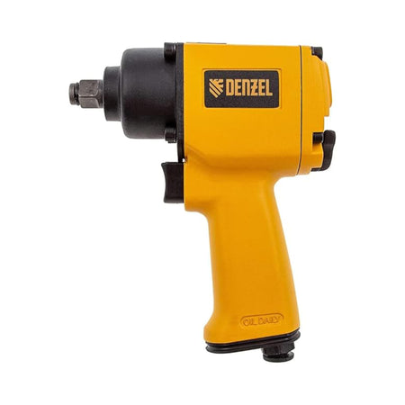 Yellow Denzel impact wrench on a white background