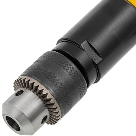 Close-up of a drill bit attachment on a white background