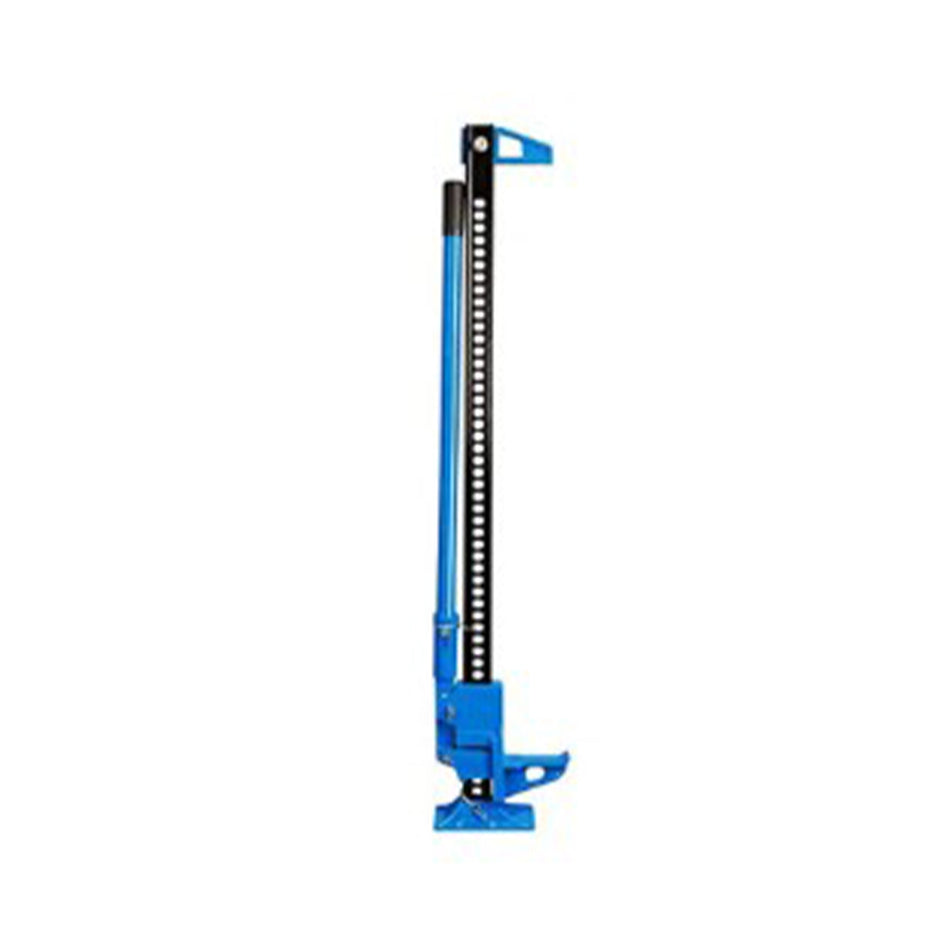 Blue and black tool on a white background