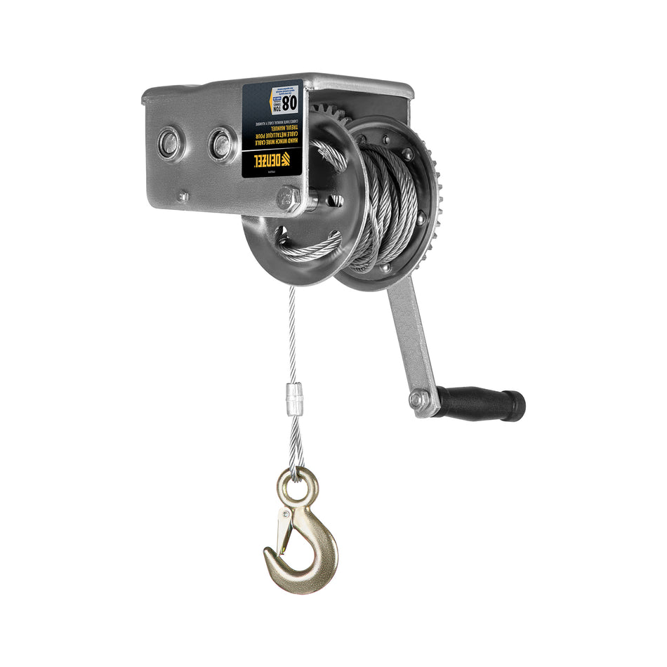 Wiring harness with a hook on a white background
