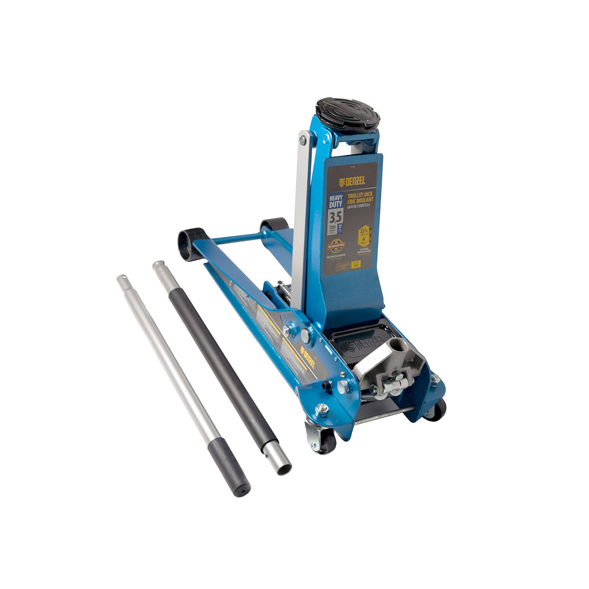 Denzel 3.5T Heavy Duty Trolley Jack Low Profile Quick Lift 100-565Mm 7751135 (6 Month Warranty)