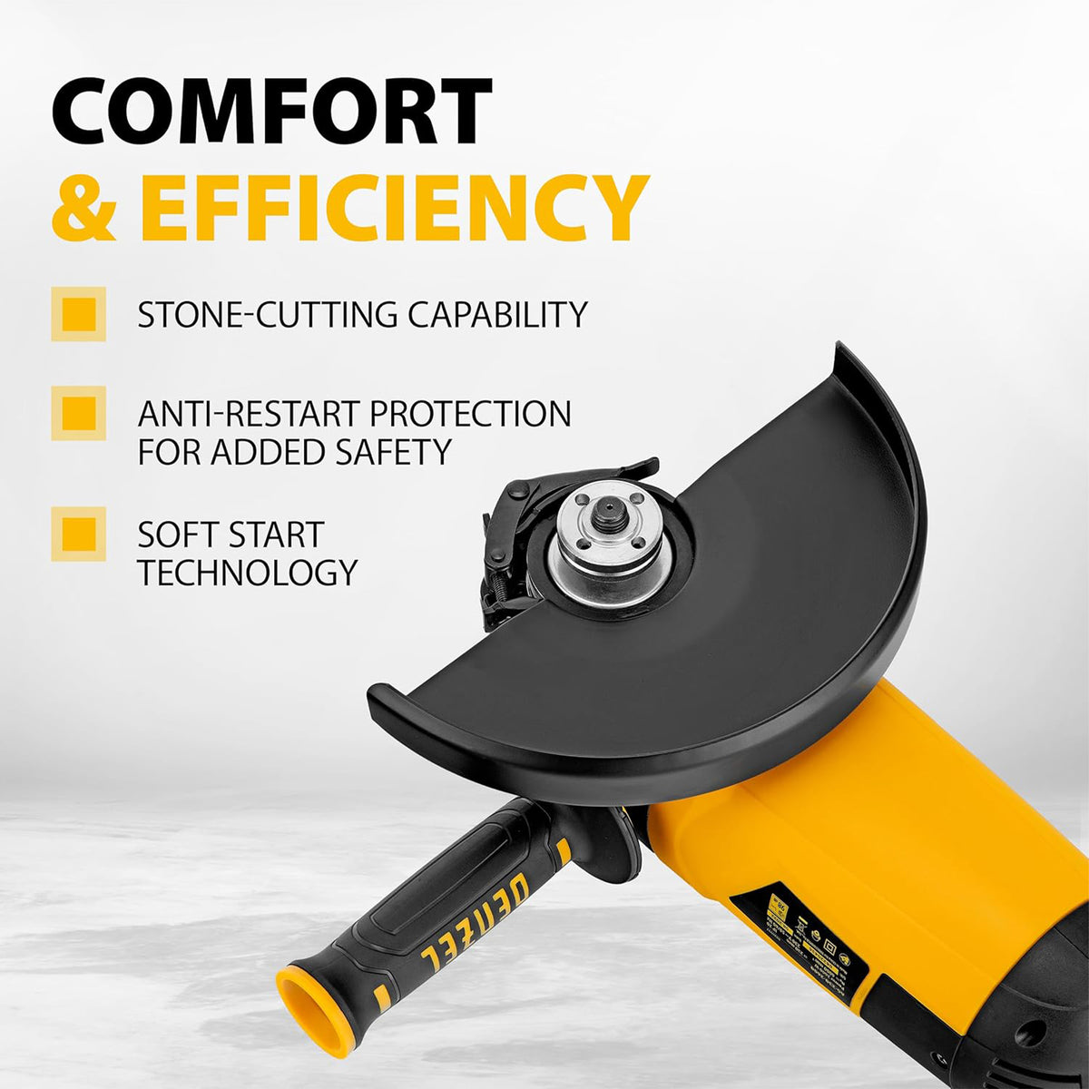 Denzel Angle Grinder Ag230 2600W 230mm 8826917 (1 Year Warranty)