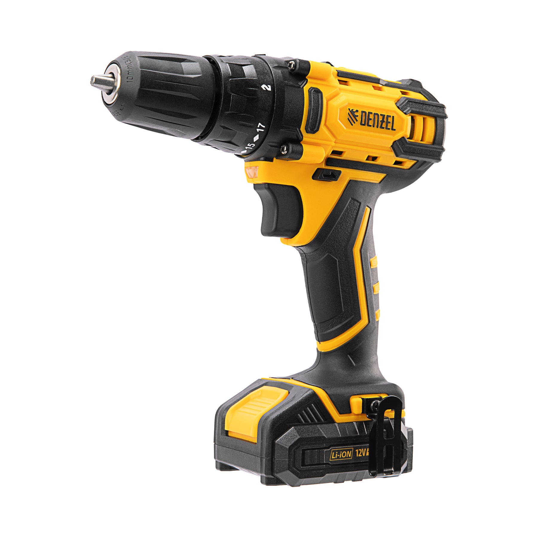 Denzel Cordless Drill Driver CDL-12-02BM 12V 2 Batteries 8826105 (1 Year Warranty)