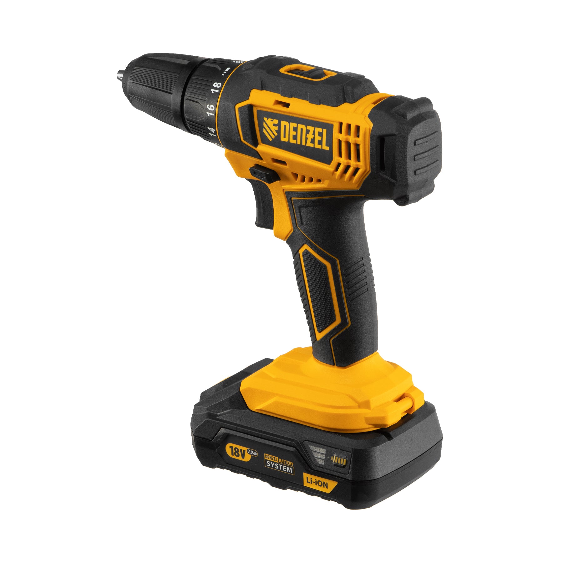 Denzel Cordless Drill Driver CDL-18-02BM (18V 2 Batteries) 8826116 (1 Year Warranty)