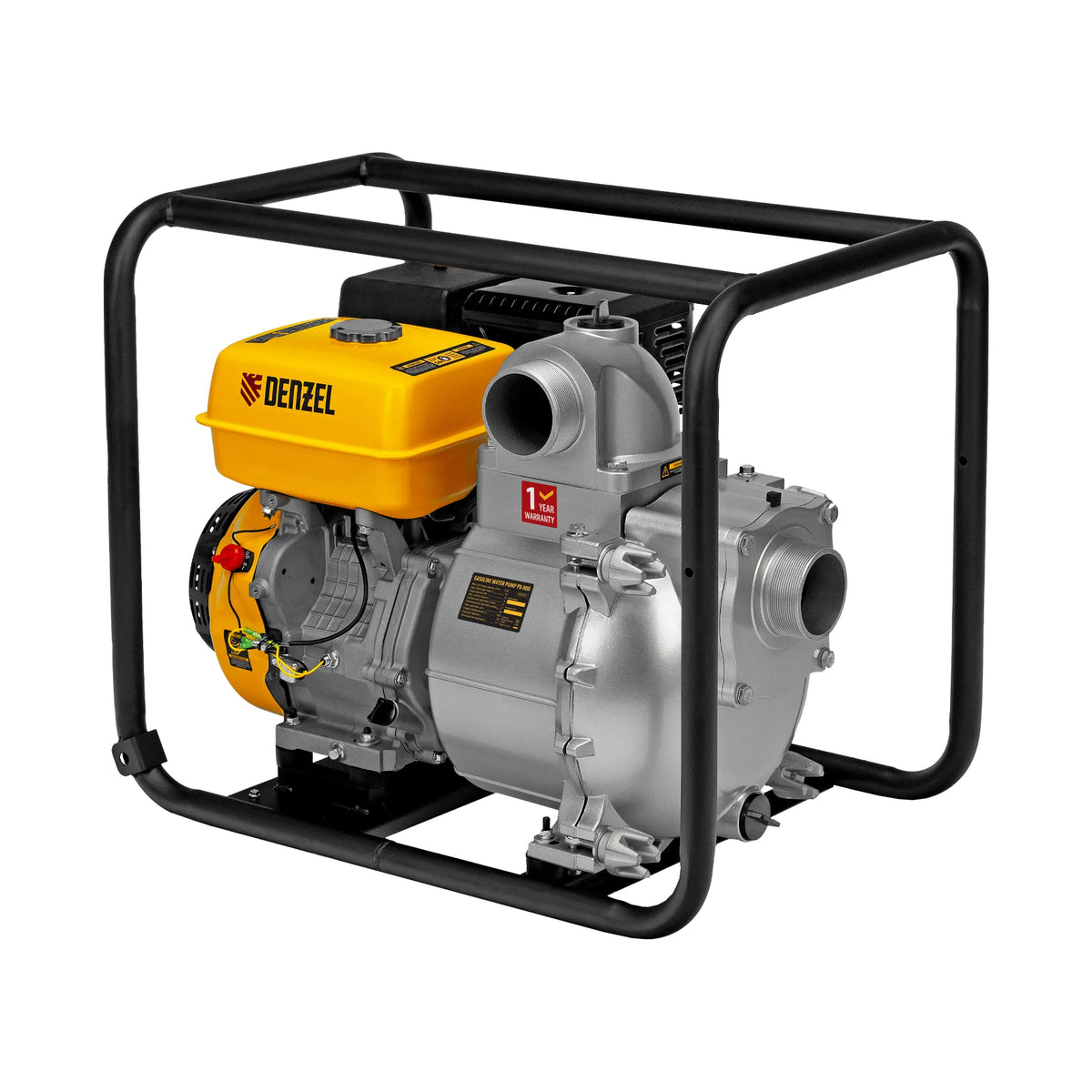 Denzel Gasoline Full Trash Water Pump PX-80D 3" 15 Hp 1500 L/Min Suction 8M Discharge 30M 8899204 (6 Months Warranty)