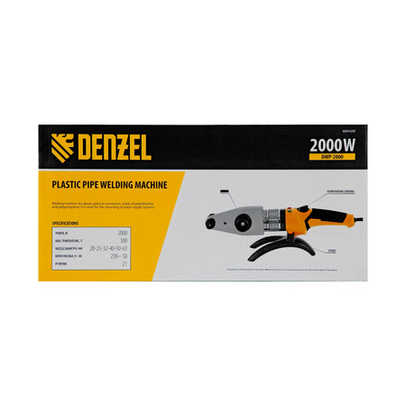 Denzel Plastic Pipe Welding Machine DWP-2000 2000W 8894209 (3 Month Warranty)