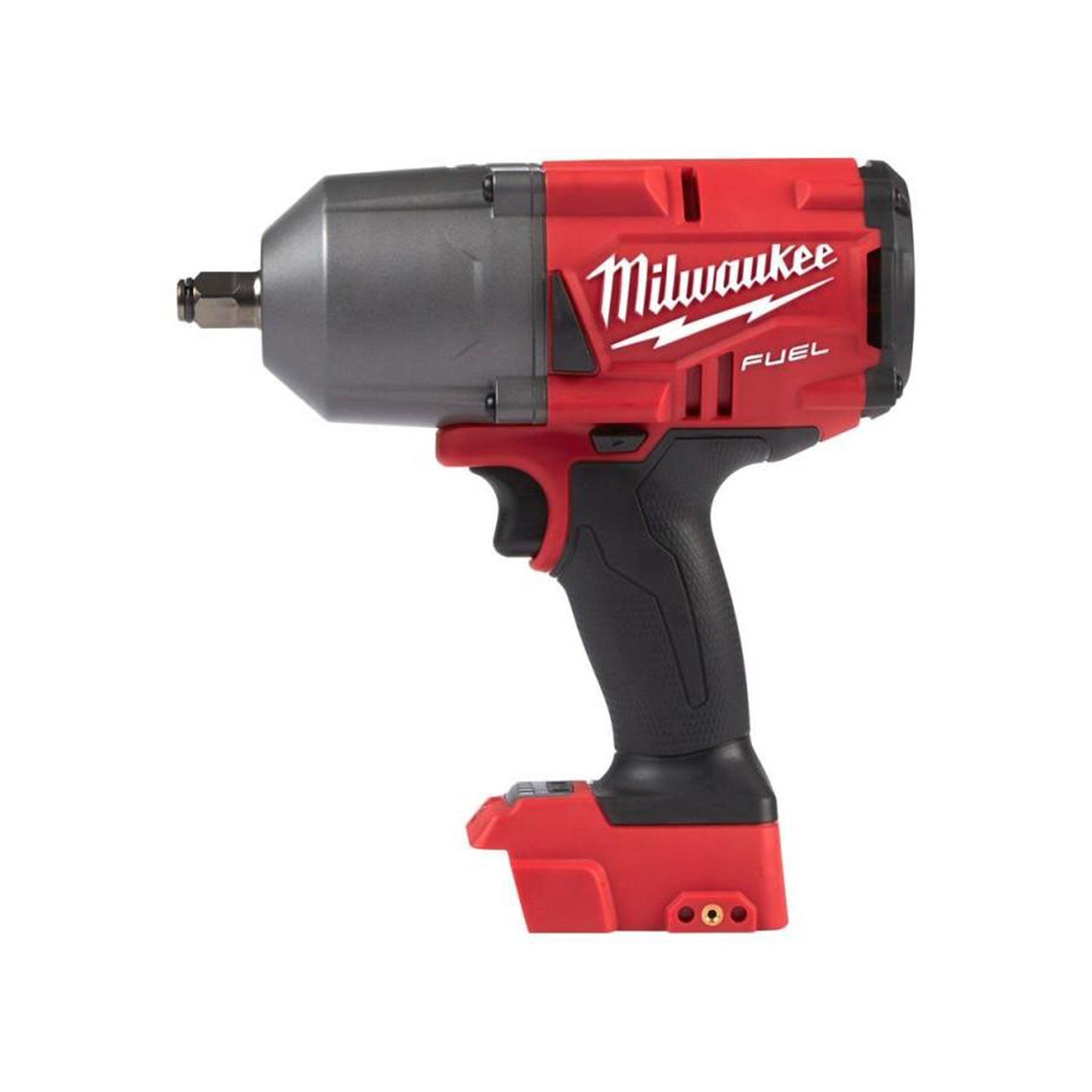 Red Milwaukee power tool on a white background