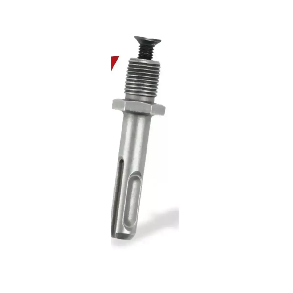 Metal tool bit on a white background