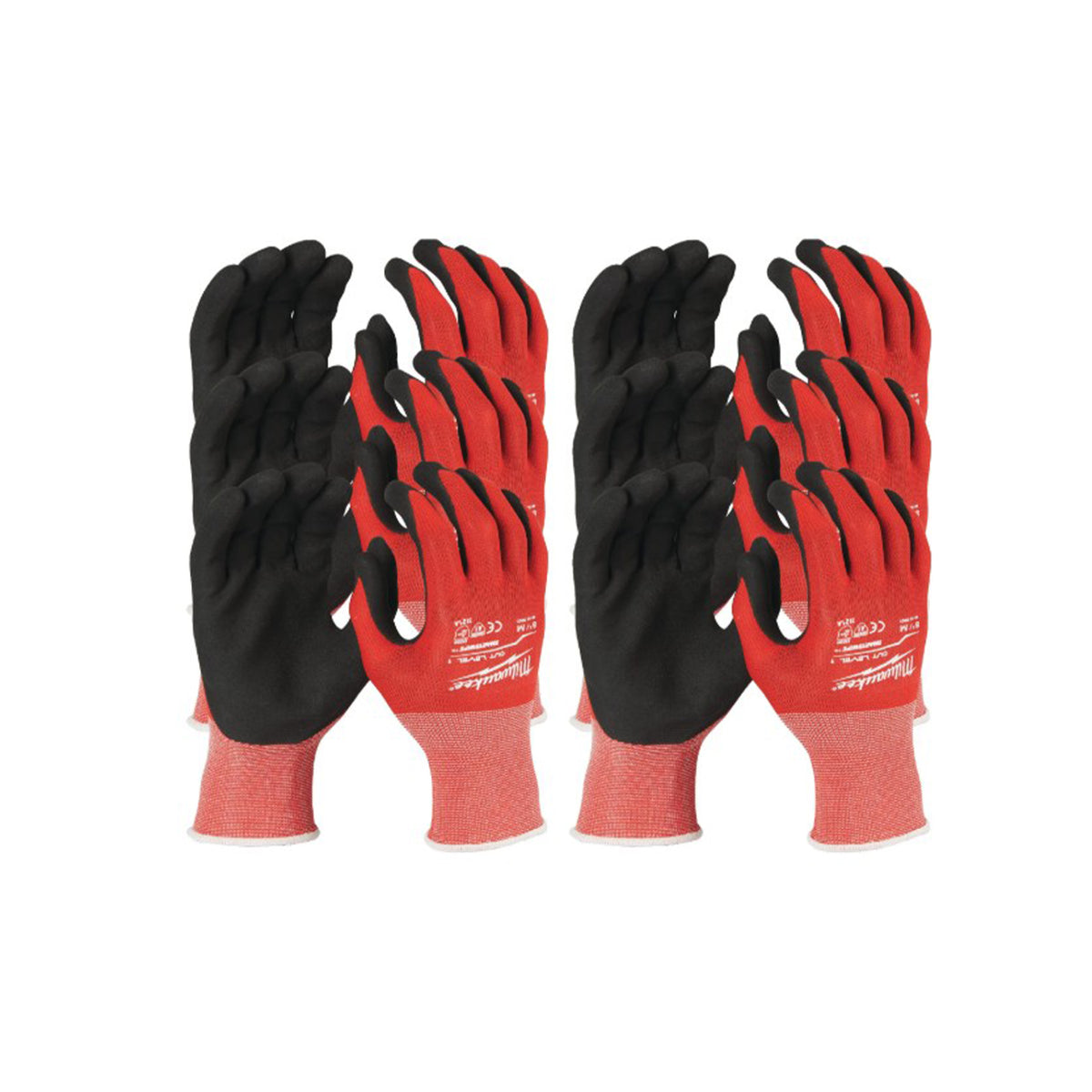 Milwaukee Cut Level 1 Gloves M/8  (PACK OF 12PCS) 4932471614