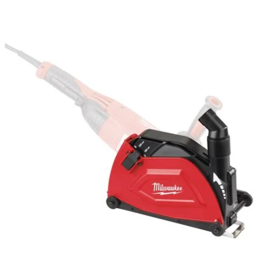 Red Milwaukee power tool on a white background