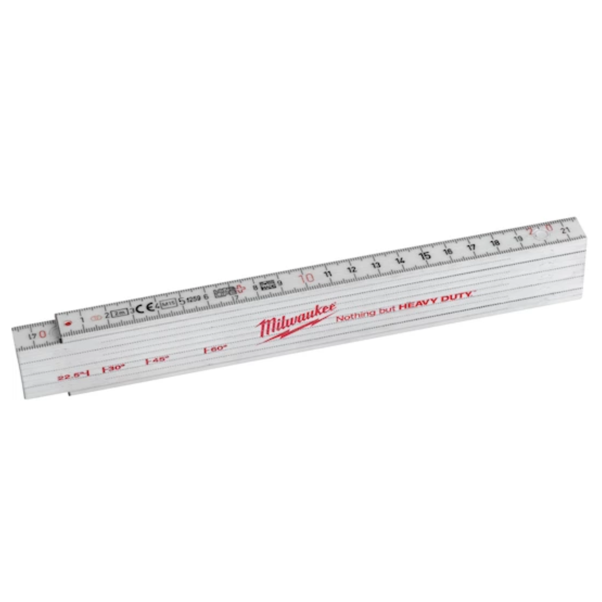 Milwaukee ruler on a white background