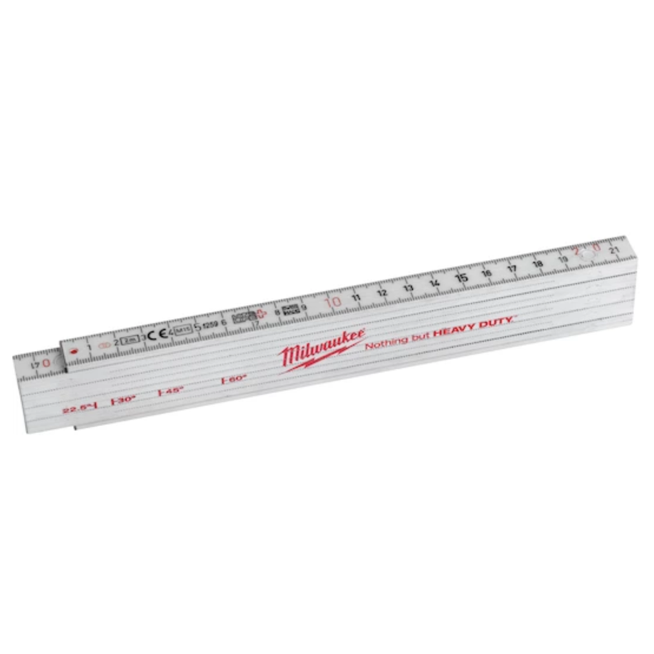 Milwaukee ruler on a white background