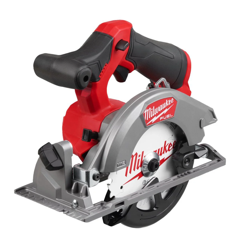 Milwaukee circular saw on a white background