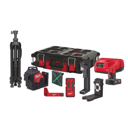 Collection of Milwaukee tools and equipment on a white background