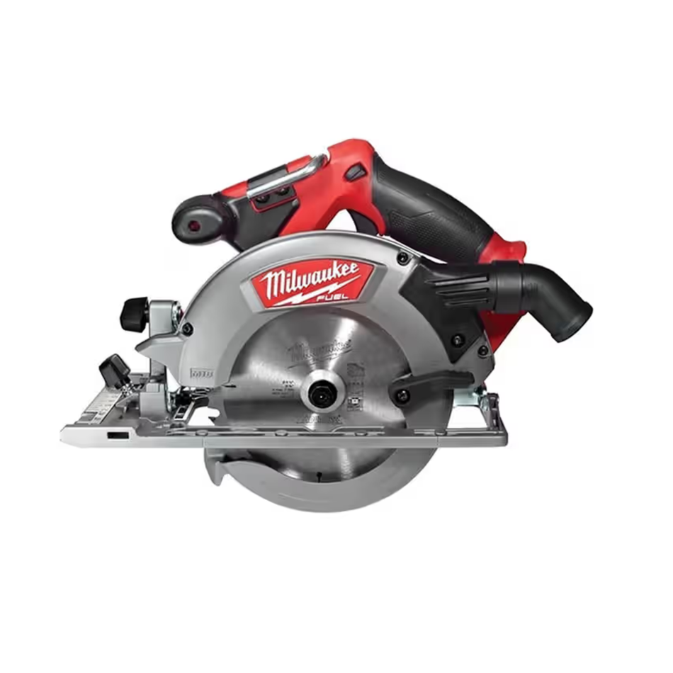 Milwaukee circular saw on a white background