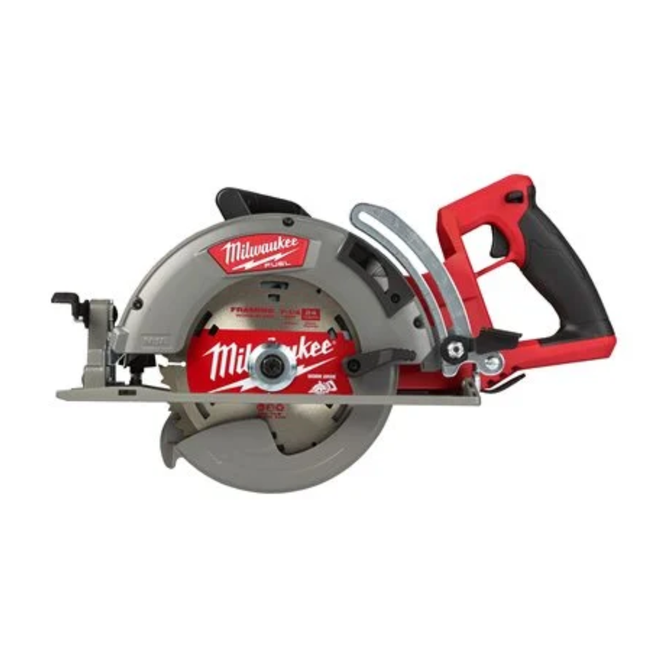 Milwaukee circular saw on a white background