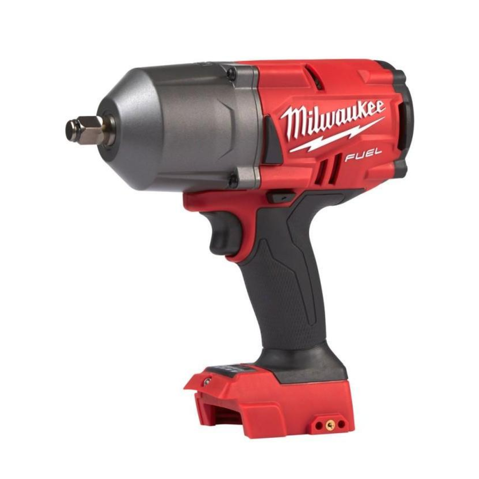 Red Milwaukee power tool on a white background