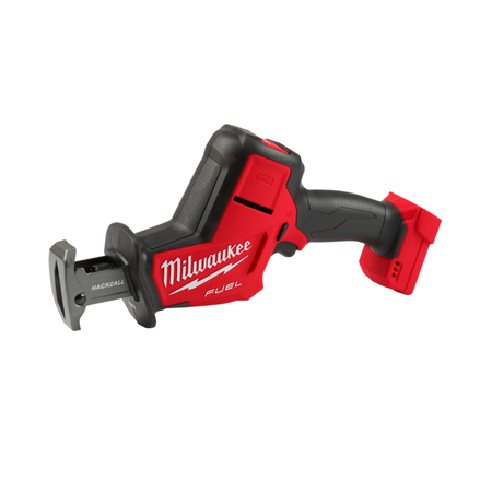 Milwaukee cordless reciprocating saw on a white background