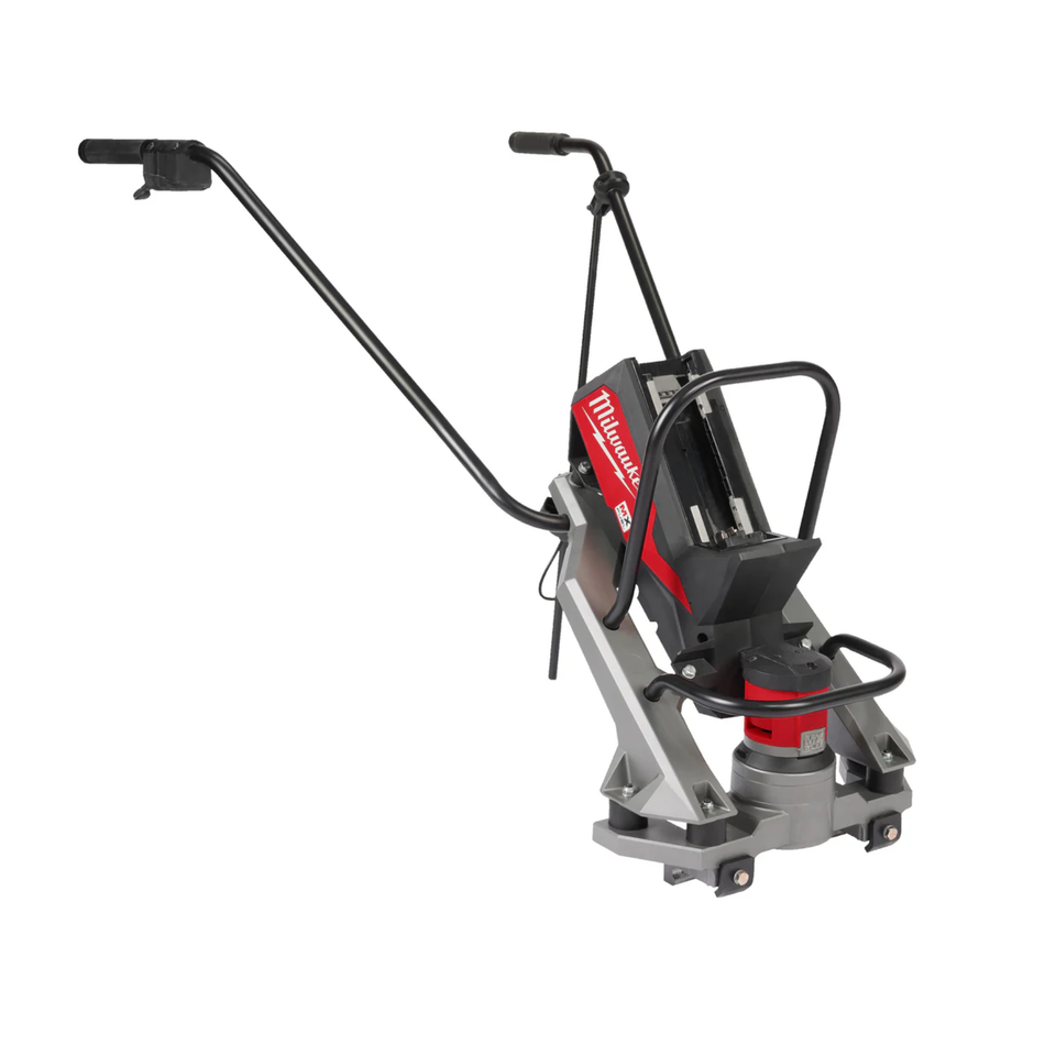 Milwaukee floor buffer on a white background