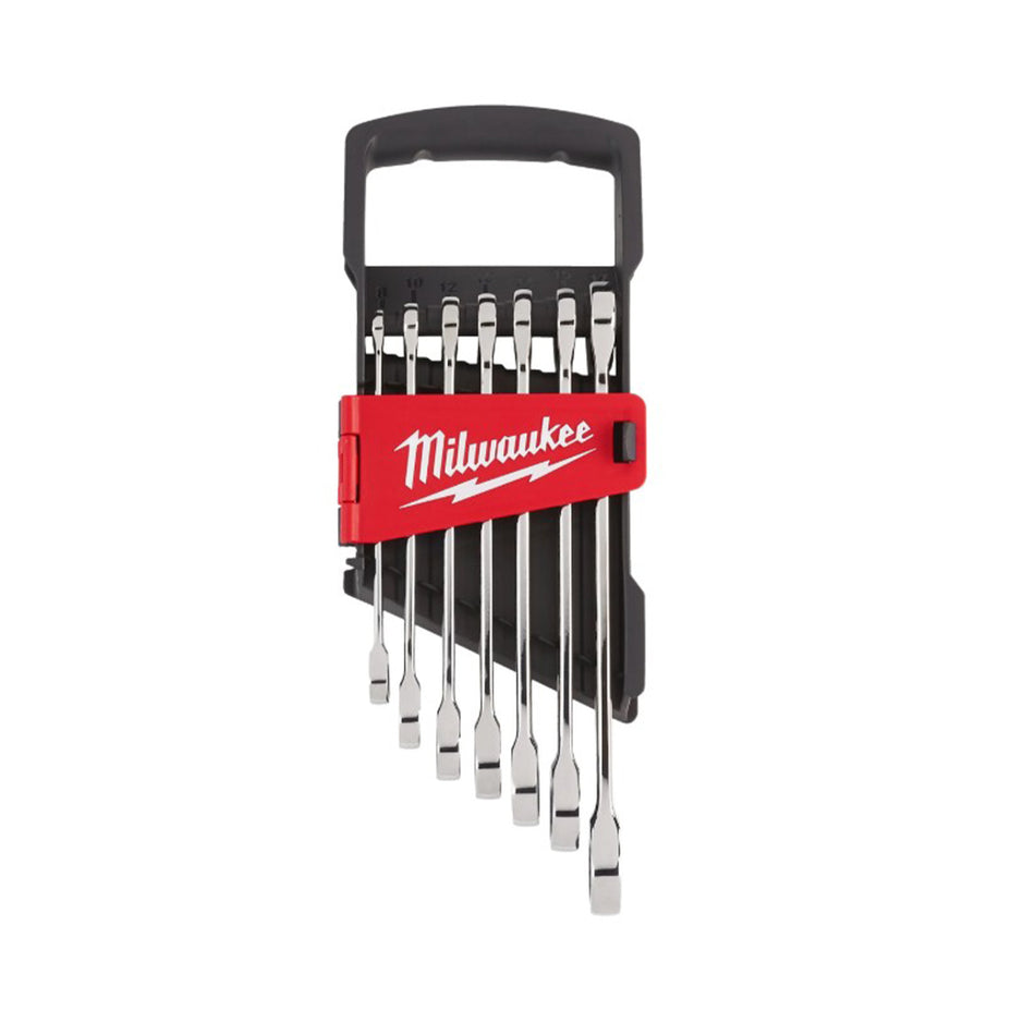 Milwaukee Maxbite Ratchet Metric Combination Spanner Set 7Pc MWHT4932464993