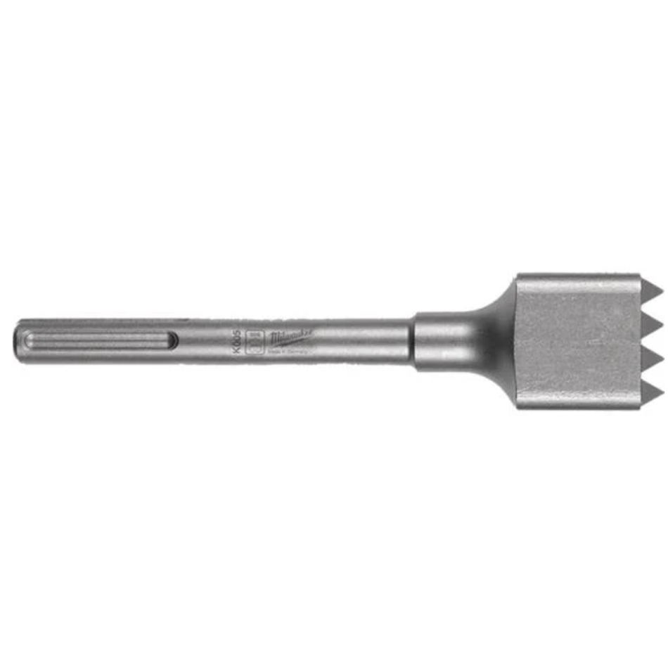 Metal drill bit on a white background
