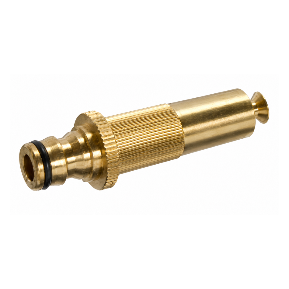 PALISAD Brass Hose Nozzle 652828 for garden watering, irrigation systems, and outdoor cleaning applications.