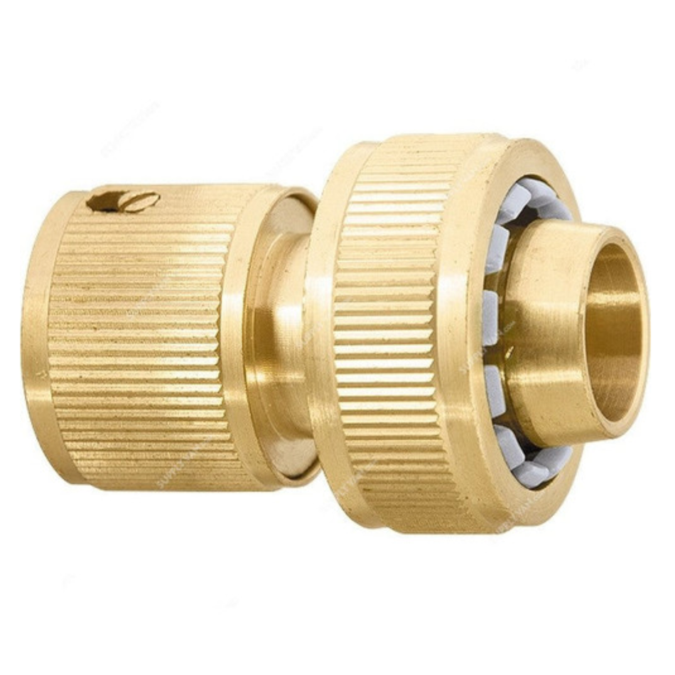 PALISAD Brass Hose Quick Connector 3/4 inch for hose connections, irrigation systems, and outdoor watering applications.