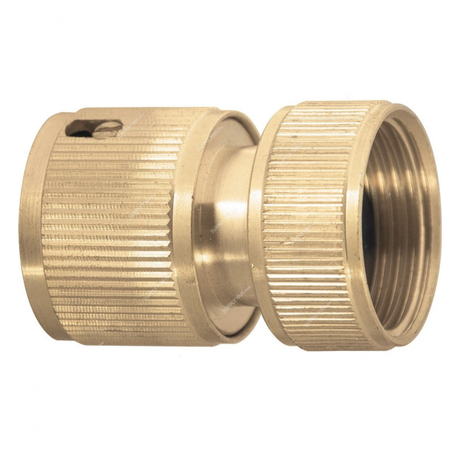 PALISAD Brass Hose Quick Connector Internal Thread 1/2 inch 662708 for hose connections, irrigation systems, and outdoor watering applications.