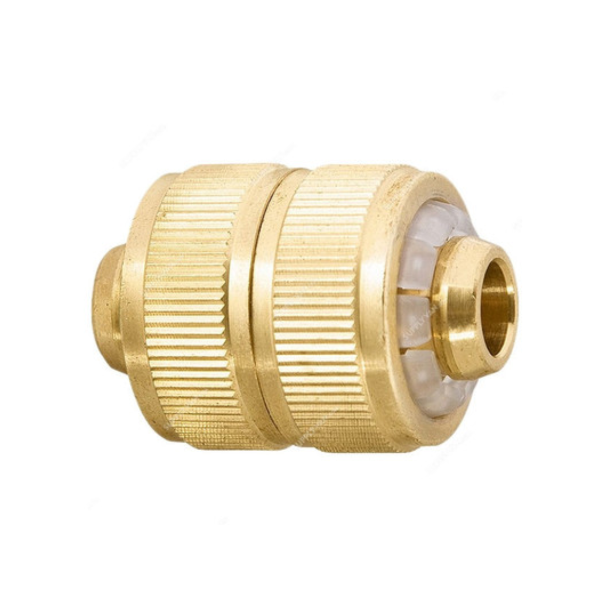 PALISAD Hose Repair Connector 1/2 inch Brass 665358 for repairing garden hoses and irrigation system connections.