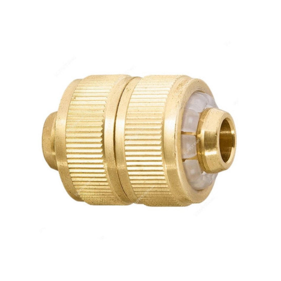PALISAD Hose Repair Connector 1/2 inch Brass 665358 for repairing garden hoses and irrigation system connections.