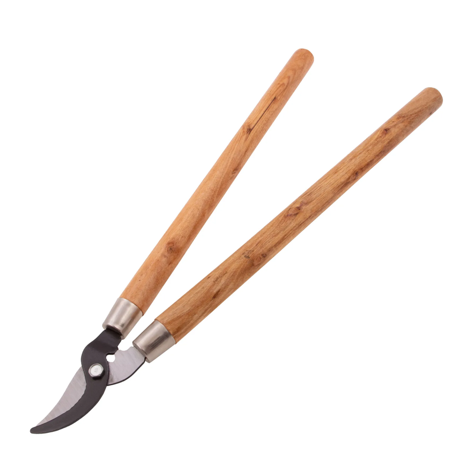 PALISAD Lopping Shears 640mm Wood Handles for branch cutting, tree pruning, and garden maintenance applications.
