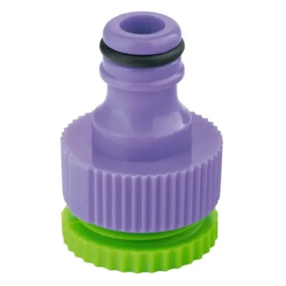 PALISAD Plastic Hose Adapter 1/2"-3/4" Internal Thread 657208 for hose connections, irrigation systems, and outdoor watering applications.