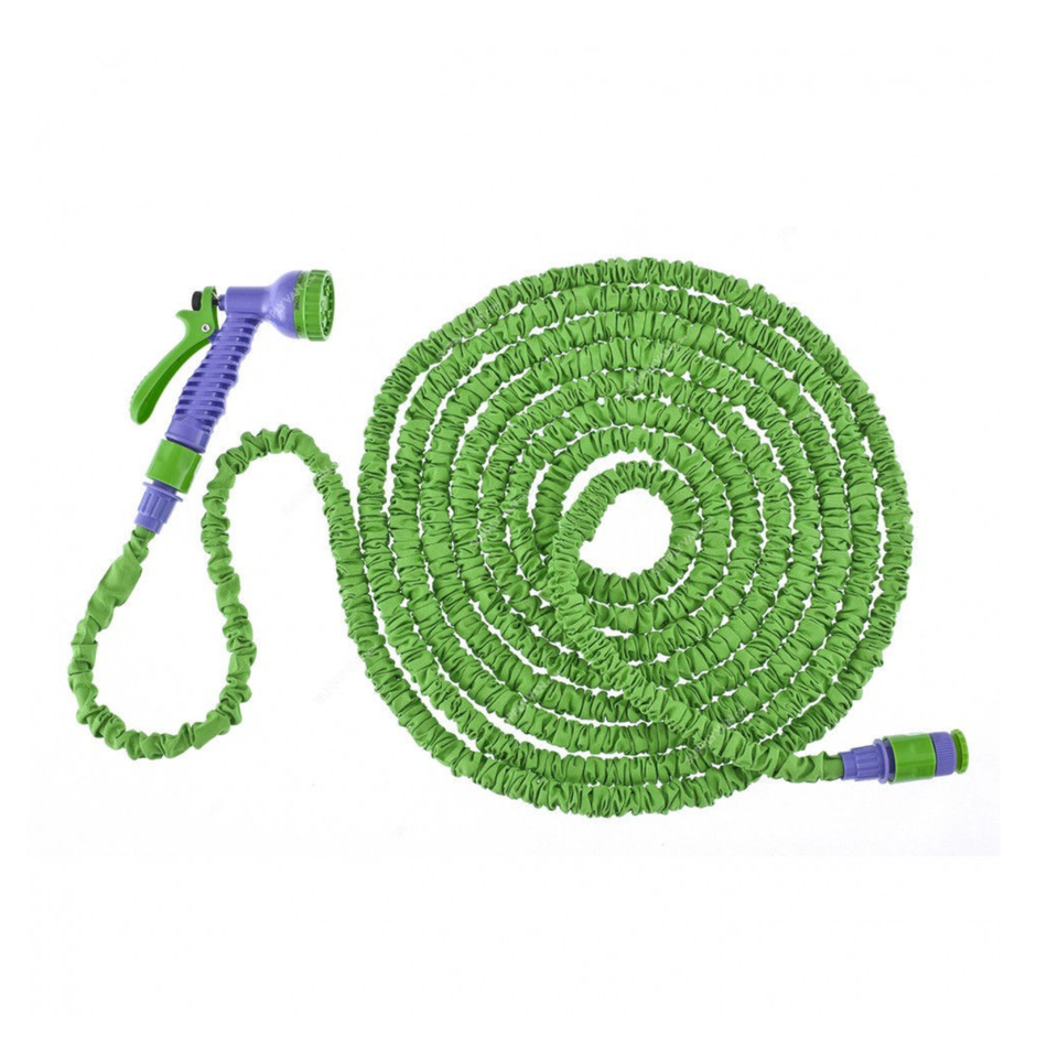 PALISAD Watering Set 675478 with 20m extending hose and 7-mode spray gun for garden watering and outdoor cleaning applications.