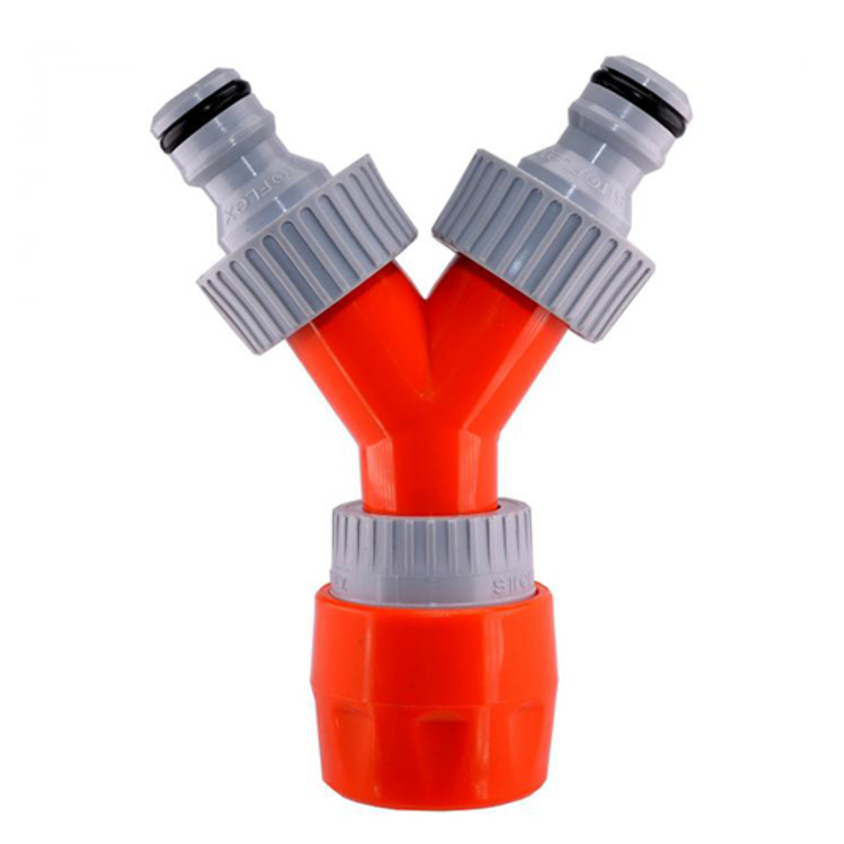 SIRO Dual Tap Connector for connecting two garden hoses to a single water tap for irrigation and watering applications.