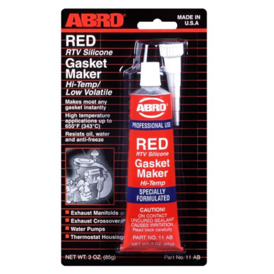 ABRO RTV SILICONE GASKET MAKER RED 3Oz 11 -Ab