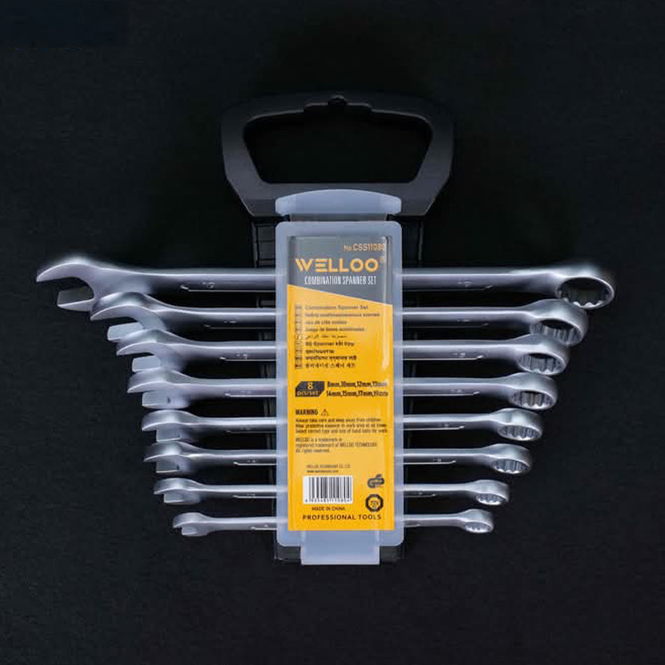 The product of WELLOO Combination Spanner Set 8Pcs CSS21080