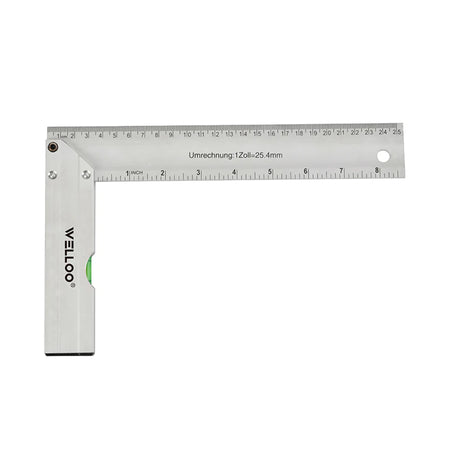 Welloo Aluminum Try Square 10"/25Cm AlR6125 & 16"/40Cm AIR6140