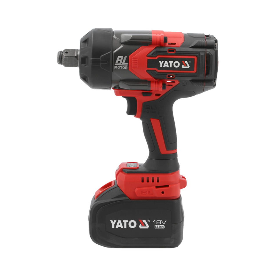 Yato cordless impact wrench on a white background