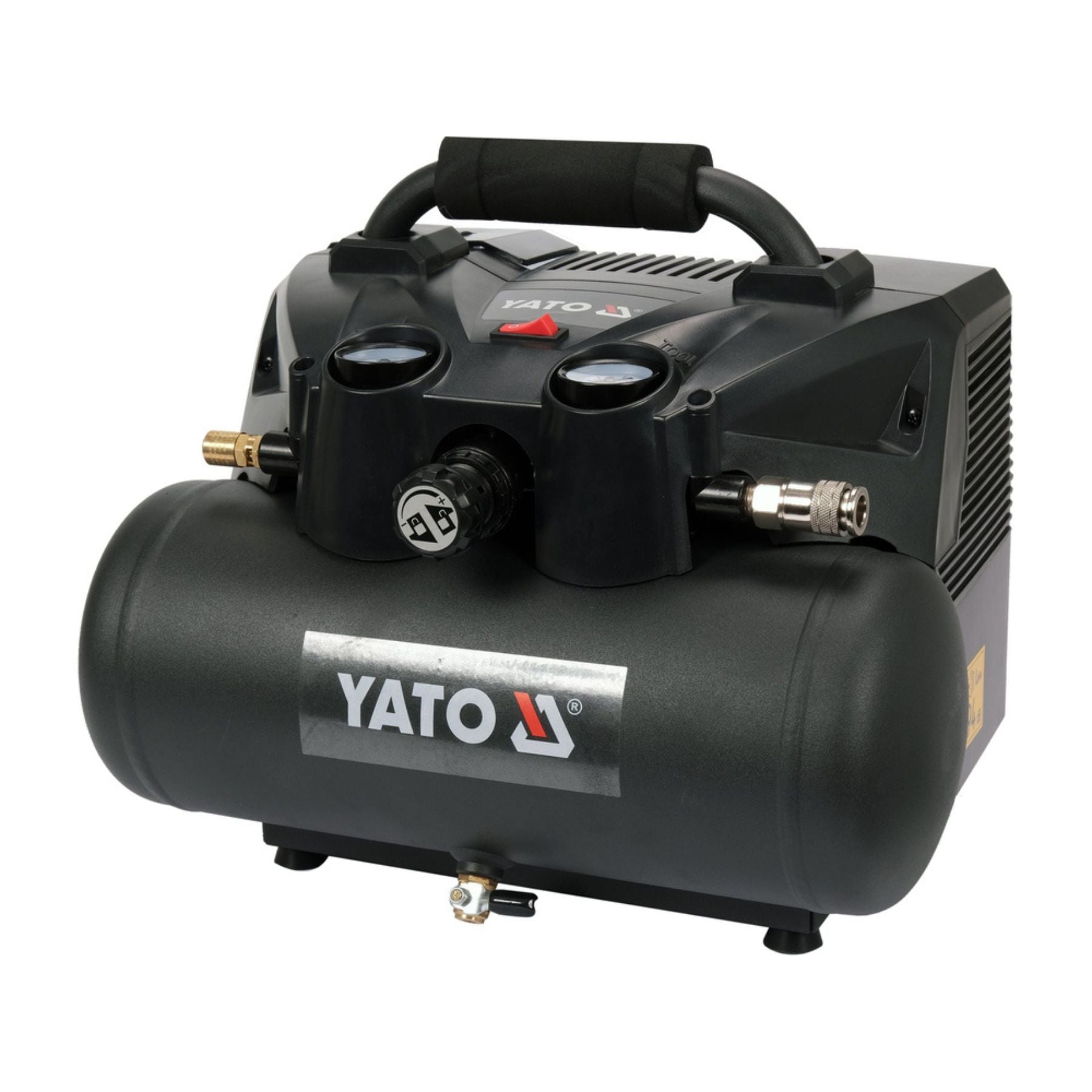 Yato air compressor on a white background