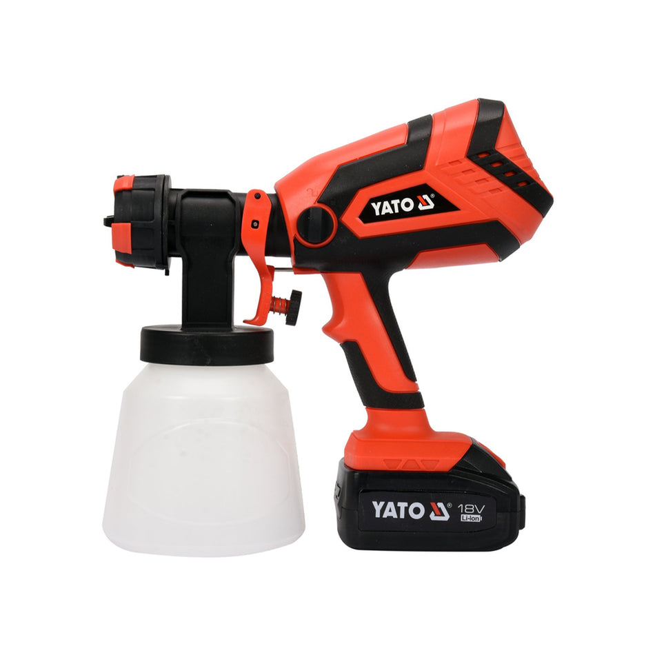 Yato cordless spray gun on a white background