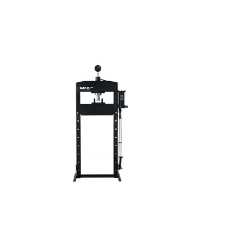 Black power rack on a white background