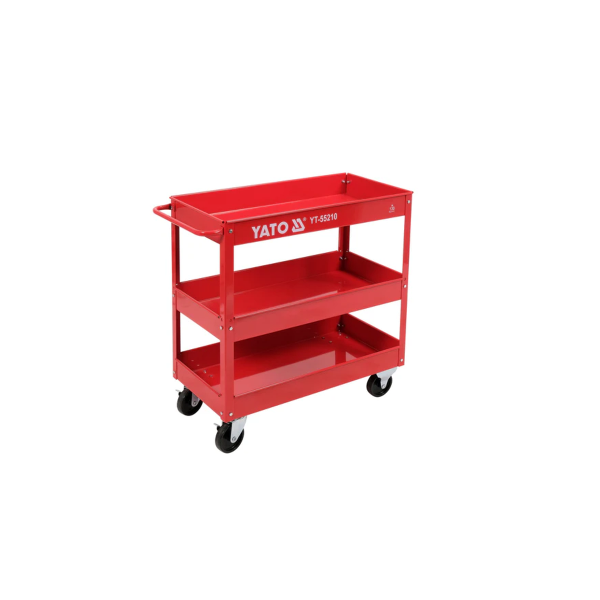 Red tool cart with 'Yato' branding on a white background