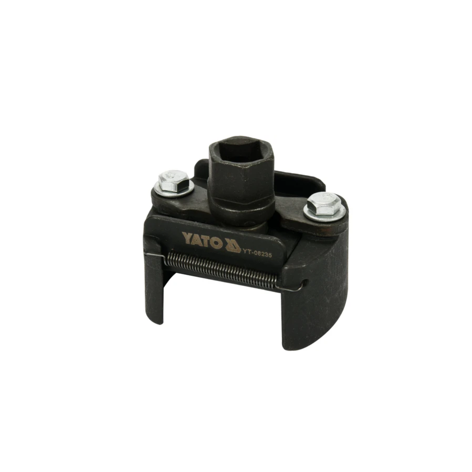 YATO Adjustable Oil Filter Wrench YT-08235 with heavy-duty adjustable steel jaws for removing and installing spin-on oil filters