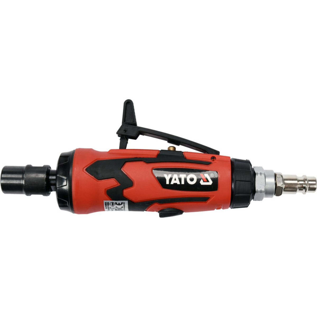 Red and black Yato drill on a white background